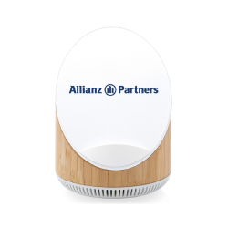 ENCEINTE 5W EN BAMBOU AVEC CHARGEUR SANS FIL 15W